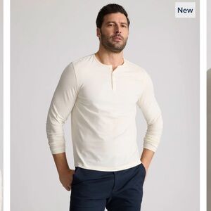 UNTUCKit Men's Long Sleeve EcoSoft Henley SZ Large